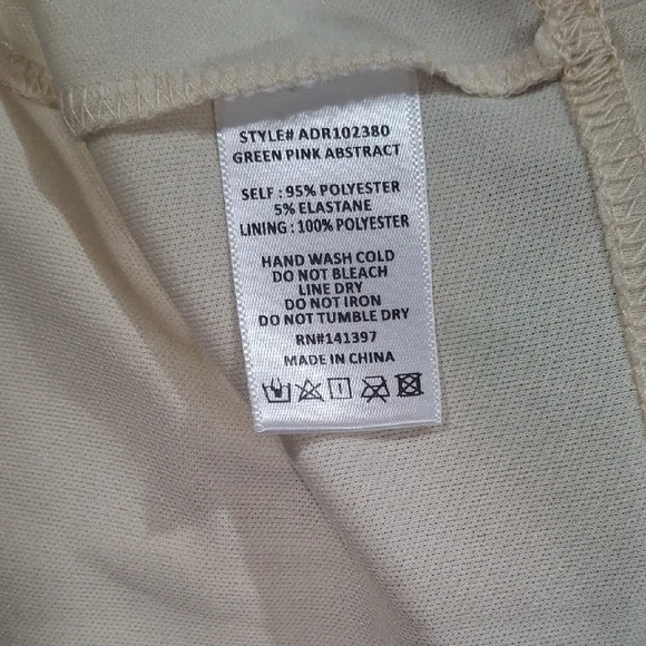 Astr Pink and Green Ruched Sheath Dress Size S - Picture 7 of 8